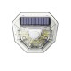 40 LED Solar Light Transparent Small Outdoor Wall Lamp White Light 8M Sensing Distance 120 Degree Sensoring Angle Two Lighting Modes