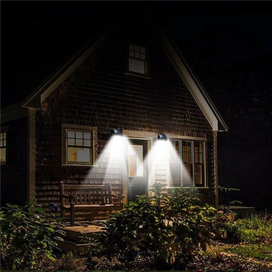 40 LED Solar Power Wall Light 3 Modes PIR Motion Outdoor Garden Landscape Lamp