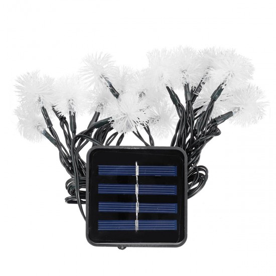 4.8M Solar Power Light Control 20 LED Christmas Fairy String Light Party Outdoor Patio Decor Lamp