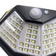 Co-Branded DG-LT112 PIR Sensor 112LED Solar Wall Lamp Five-Direction Luminescence Solar Light IP65