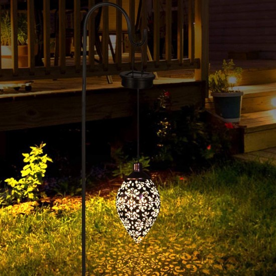 Outdoor LED Solar Ground Stake Light Garden Lawn Hanging Lamp Pathway Waterproof Garden Lighting