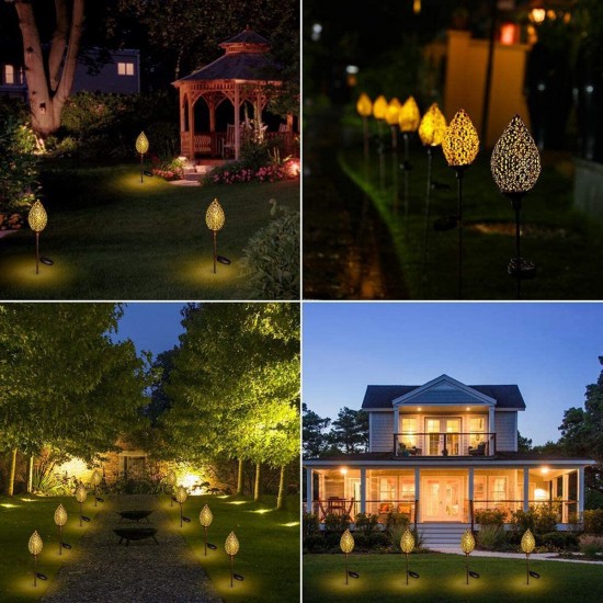 Outdoor LED Solar Ground Stake Light Garden Lawn Hanging Lamp Pathway Waterproof Garden Lighting