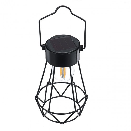 Outdoor LED Solar Light Hanging Lantern Lamp Landscape Chandelier for Garden Yard Patio