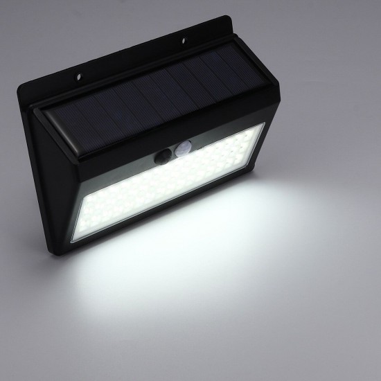 Outdoor LED Solar Powered Light 3 Modes PIR Sensor Security Waterproof Wall Lamp for Garden Street