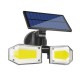 Outdoor Motion Sensor LED Solar Light 78LED/130COB Three Modes Waterproof Security Wall Lamp for Garden Street