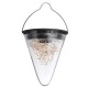 Solar Hanging Lantern Garden Outdoor Decor Lights Solar Powered 50 LED Beads Waterproof Fairy Firefly String Cone Jars Light Decoration For Porch Garden Yard Lawn Decoration Bronze