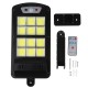 Solar LED Street Light 120/240 COB Waterproof Sensor Remote Control Wall Road Lamp