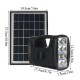 Solar Panel Generator System Portable Home Kit with 3PCS 3W LED Light Bulb USB Charger Camping Lamp