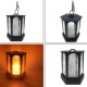 Solar Powered 96 LED Flame Effect Hanging Lantern Light Outdoor Waterproof Garden Lawn Tree Decor