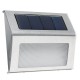 Solar Powered LED Fence Wall Light Outdoor Garden Lighting Step Shed Path Lamp