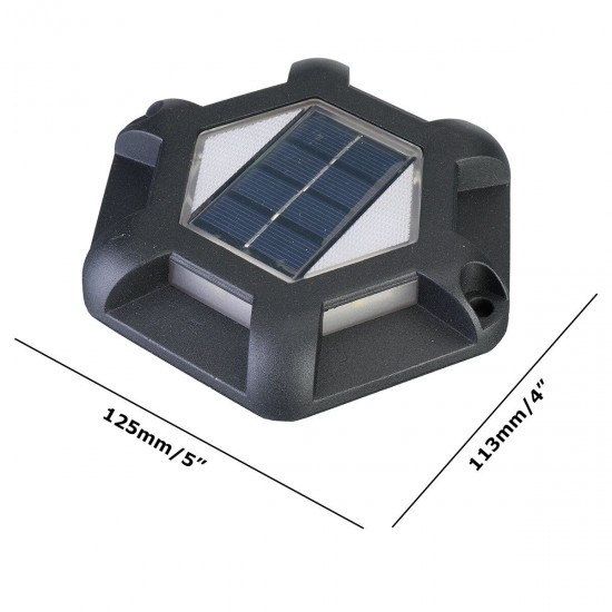 Solar Powered LED Lamp Pathway Waterproof Outdoor Underground Walkway Light