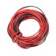 5PCS 10M Tinned Copper 22AWG 2 Pin Red Black DIY PVC Electric Cable Wire for LED Strips