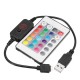 DC5V USB 4Pins LED Controller with 24 Keys Remote Control for RGB Strip Light