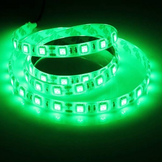 1M 5050 SMD 60LED Flexible LED Strip Light Red/Green/Blue Waterproof 12V