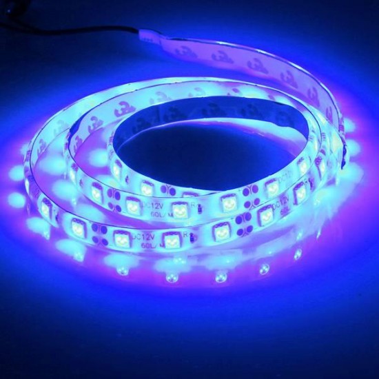 1M 5050 SMD 60LED Flexible LED Strip Light Red/Green/Blue Waterproof 12V