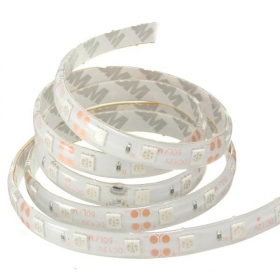 1M 5050 SMD 60LED Flexible LED Strip Light Red/Green/Blue Waterproof 12V