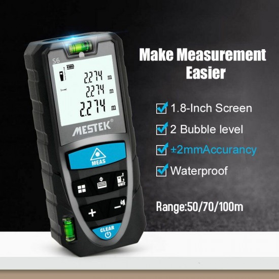 S6 50m Laser Distance Meter Laser Rangefinder trena Laser Measure Tape Laser Rangefinder Range Finder