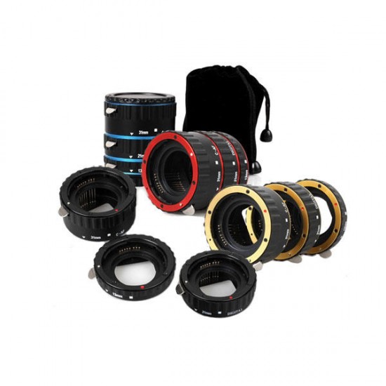 Colorful Metal AF Macro Extension Tube Ring For Canon EOS EF EF-S