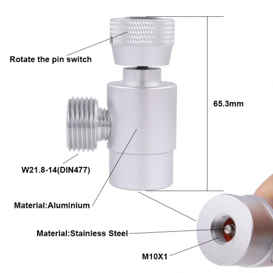 Adapter for Disposable CO2 Cylinders