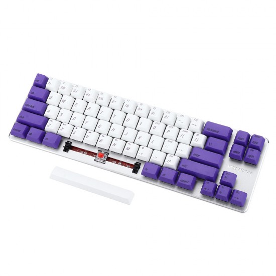 Smart68 68 Key USB Wired Gateron Switch Dyesub PBT Keycaps Mechanical Gaming Keyboard