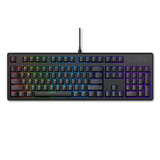 V808 Wired Mechanical Gaming Keyboard 104 Keys Switch Red Switch RGB Back Light PBT Keycap USB bluetooth