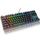 X51 Wired 87 Keys Mechanical Gaming Keyboard Desktop Blue/Black Switch RGB Back Light Russian/English Keyboard for Laptop Computer