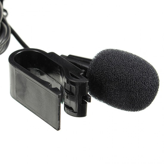 Universal 3.5mm Stereo Mini Car External Mic Wired Microphone with Fixing Clip