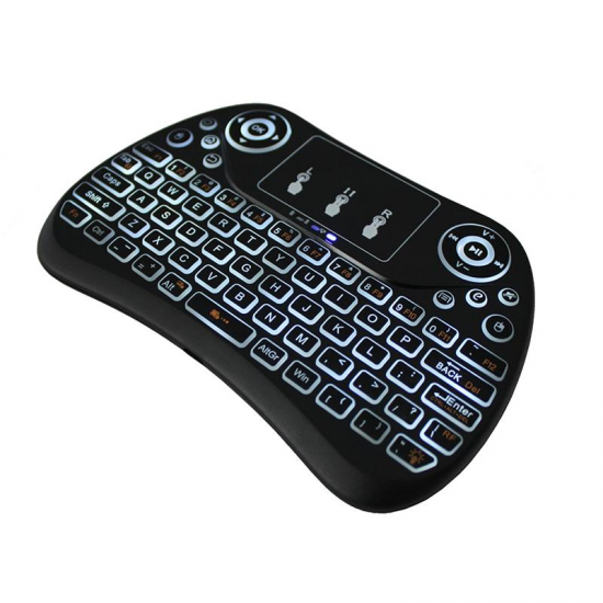 T2 Colorful Backlit 2.4G Touchpad Air Mouse Mini Wireless Keyboard for Android TV Box Laptop