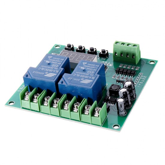 YYB-5 12V 24V Motor Forward Reverse Motor Speed Controller Board Two Relay Delay Timing Cycle Module DIY Motor