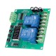 YYB-5 12V 24V Motor Forward Reverse Motor Speed Controller Board Two Relay Delay Timing Cycle Module DIY Motor