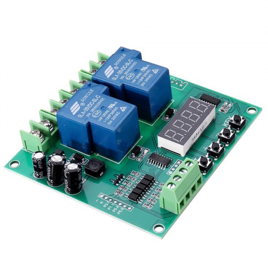 YYB-5 12V 24V Motor Forward Reverse Motor Speed Controller Board Two Relay Delay Timing Cycle Module DIY Motor