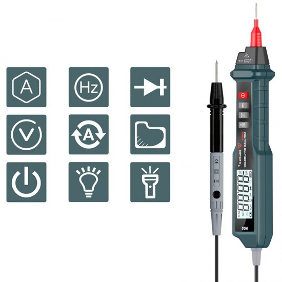 DM10 Pen Type True RMS Digital Multimeter Auto Measurement Non-contact ACV/DCV Handheld Electronic Tester