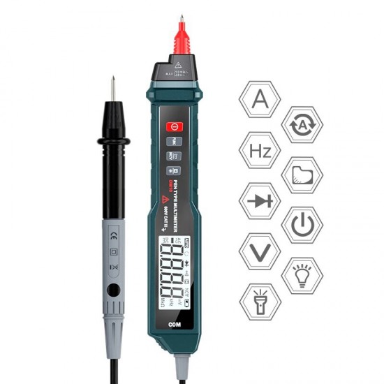 DM10 Pen Type True RMS Digital Multimeter Auto Measurement Non-contact ACV/DCV Handheld Electronic Tester