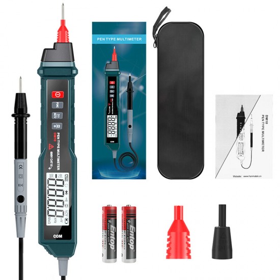 DM10 Pen Type True RMS Digital Multimeter Auto Measurement Non-contact ACV/DCV Handheld Electronic Tester