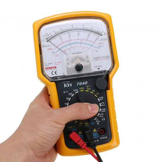 KT7040 Authentic Precision Analog Multimeter with Protective Sleeve SMT Printing Circuit Board Overload Protection