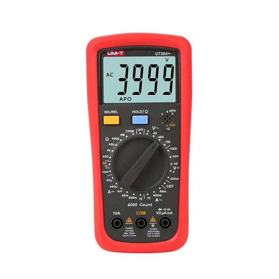 UT39A+ Digital Multimeter AC DC Voltage Current Handheld Tester 3999 Count Temperature Meter