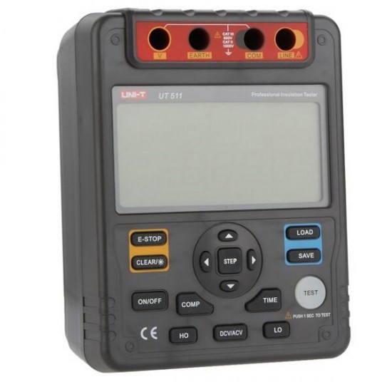 UT511 1000V 10Gohm Digital Insulation Resistance Tester Meter MegOhm Meter Low Ohm Ohm Meter Volt Meter