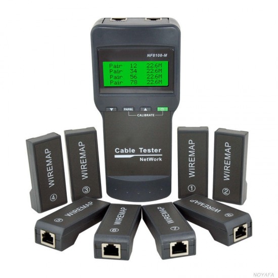 NF8108-M Network Cable Tester Meter Length8 remote units Cat5E/ 6E UTP STP CAT5 RJ45