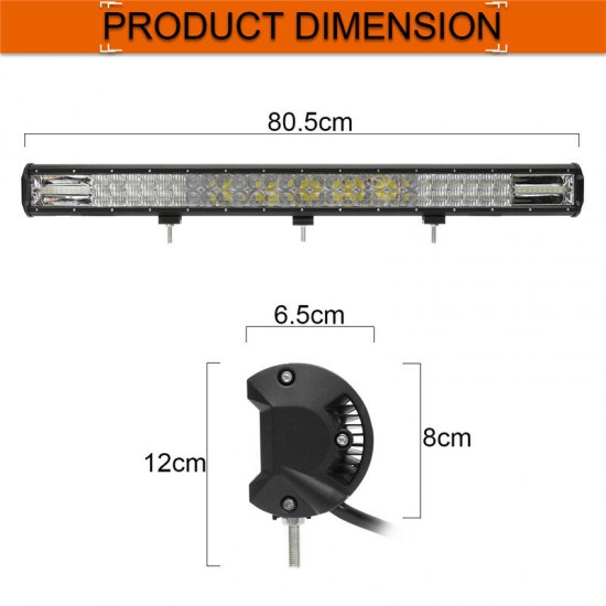 Aluminum Alloy Shell PC Lens 5D 32inch Combo Beam Lower Bracket Working Lamp for Off-road Vehicle Car