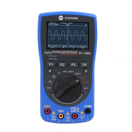 DT-19MS 2 in 1 Handheld Oscilloscope Multimeter For Mobile Phone Repair Multifunction LCD Display Test Meter