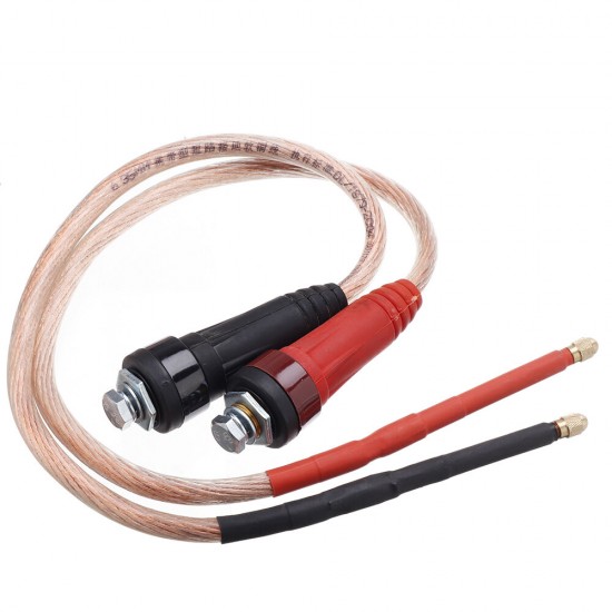 1Pair Handheld 18650 Lithium Battery Spot Welding Pen Copper Tube Cord DIY Spot Welding Machine Accessories 75cm