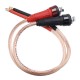 1Pair Handheld 18650 Lithium Battery Spot Welding Pen Copper Tube Cord DIY Spot Welding Machine Accessories 75cm