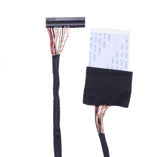 30Pin 1CH 8-bit Large Screen LCD TV LVDS Screen Line PC to DuPont Interface Cable For Samsung 18.5 inch LCD Driver Board