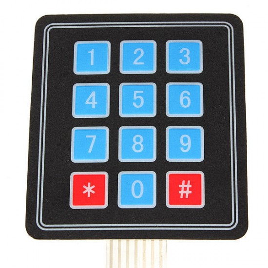 3Pcs 4 x 3 Matrix 12 Key Array Membrane Switch Keypad Keyboard