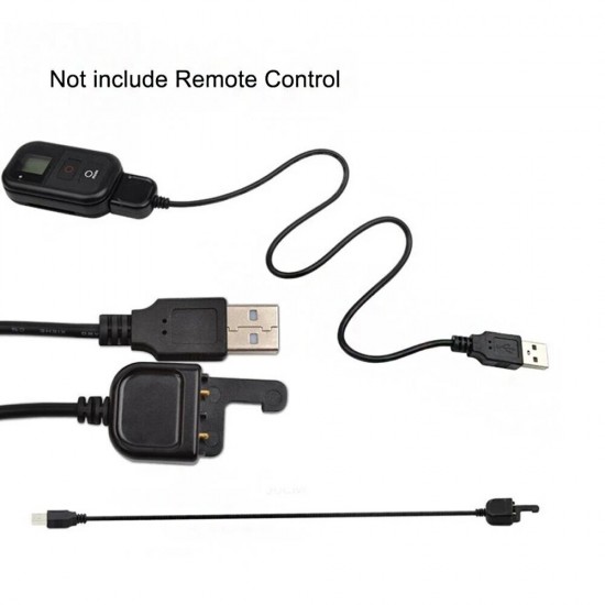 3Pcs Wifi Remote Control Charger Wireless Remote Control Charger Charging Cable for GoPro Hero 6 5 4 3/3+/2+