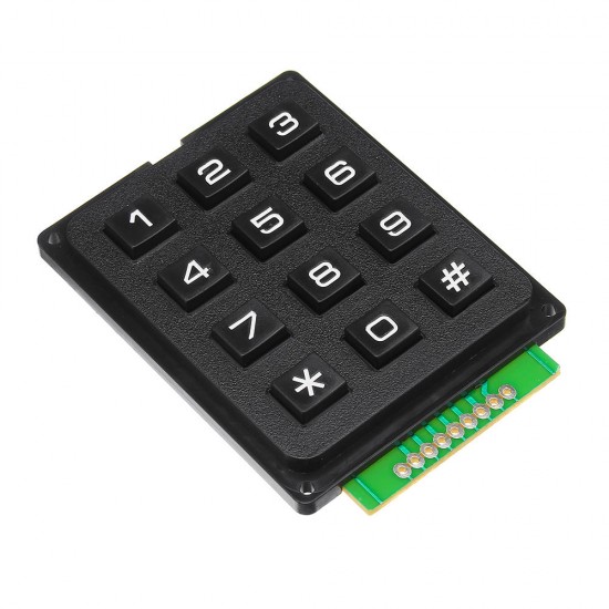 3pcs 12 Key MCU Membrane Switch Keypad 4 x 3 Matrix Array Matrix Keyboard Module for Arduino - products that work with official Arduino boards