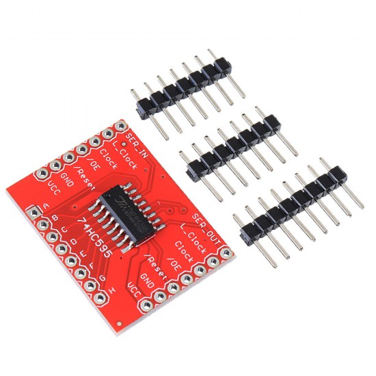 3pcs 74HC595 Adapter Module Shift Register Module