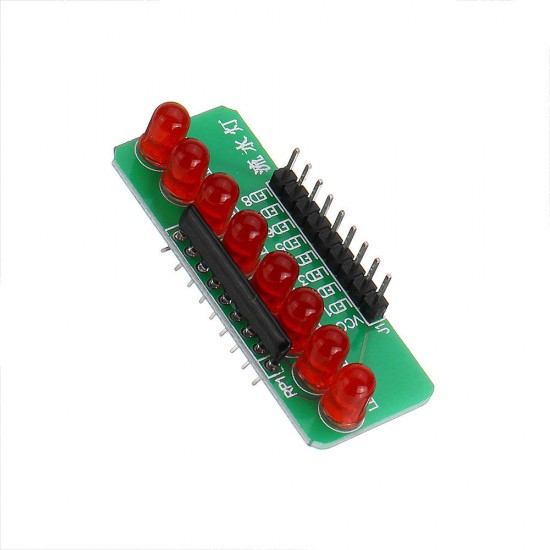 3pcs 8 Way Water Light Marquee 5MM RED LED Light-emitting Diode Single Chip Module Diy Electronic MCU Expansion Module