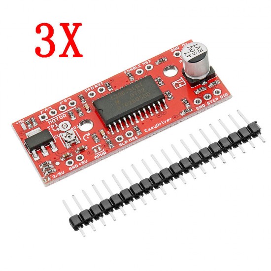 3pcs DC 7V To 30V 150mA To 750mA A3967 Easy Driver Stepper Motor Driver Board