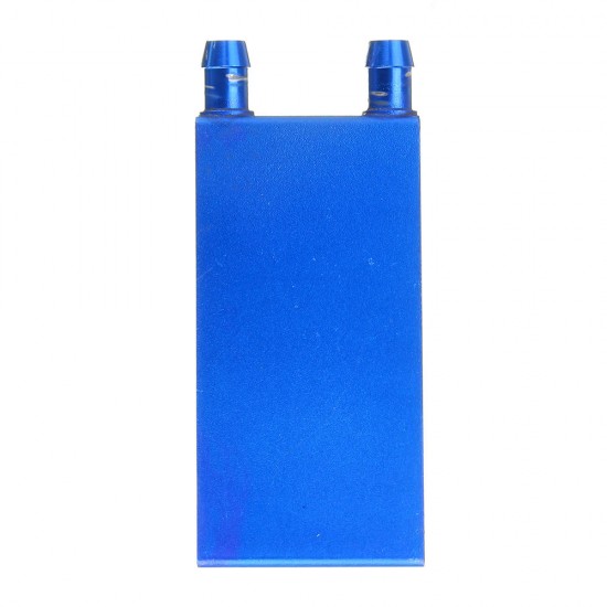 40*80 0.5mm Blue Aluminum Alloy Water Cooling Block Radiator Liquid Cooler Heat Sink Equipment